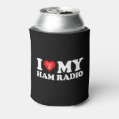 I Love (Heart) My Ham Radio Blikjeskoeler (Blikje Achterkant)