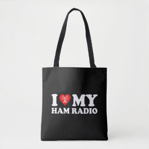 I Love (Heart) My Ham Radio Draagtas