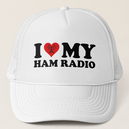 I Love (Heart) My Ham Radio Trucker Pet (Voorkant)