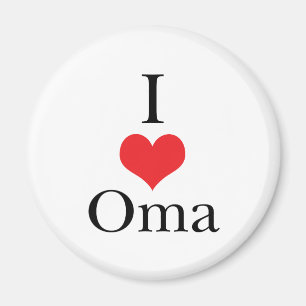 I Love (Heart) Oma Magneet