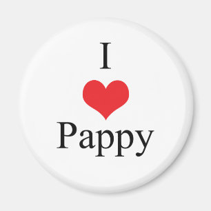 I Love (Heart) Pappy Magneet