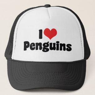 I Love Heart Penguins - Penguin Lover Trucker Pet