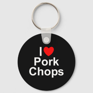 I Love (Heart) Pork Chops Sleutelhanger