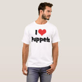 I Love Heart Puppets - Puppet Lover T-shirt (Voorkant volledig)