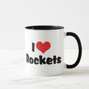 I Love Heart Rockets - Space Exploration Mok