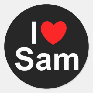 I Love (Heart) Sam Ronde Sticker
