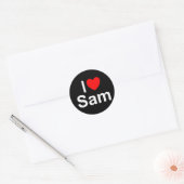 I Love (Heart) Sam Ronde Sticker (Envelop)