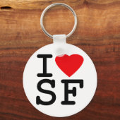 I Love Heart San Francisco Sleutelhanger (Voorkant)