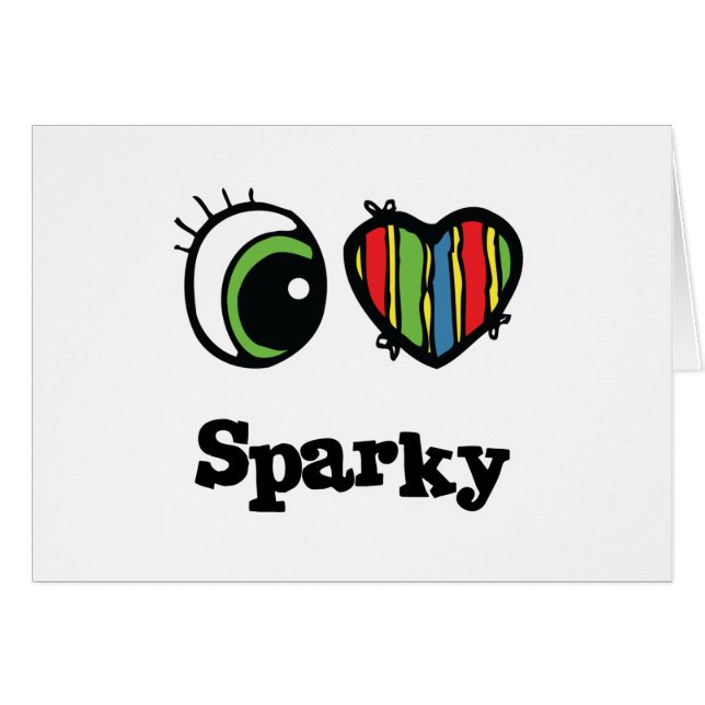 I Love (Heart) Sparky (Voorkant Horizontaal)