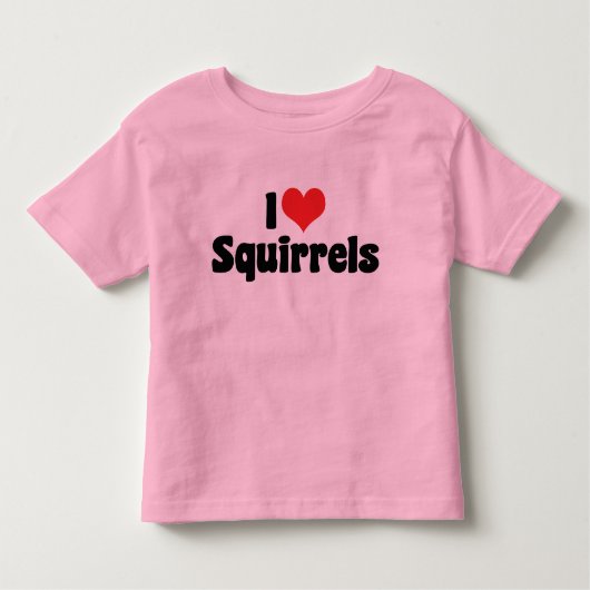 I Love Heart Squirrels - Squirrel Lover Kinder Shirts (Voorkant)