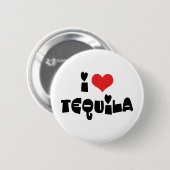 I Love Heart Tequila Ronde Button 5,7 Cm (Voorkant /achterkant)