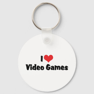 I Love Heart Video Games — Video Game Lover Sleutelhanger