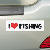 I Love Heart Vist Bumpersticker (Op auto)