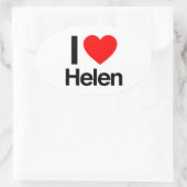 i love helen ovale sticker (Tas)