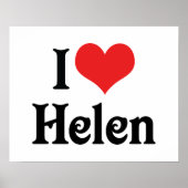 I Love Helen Poster (Voorkant)