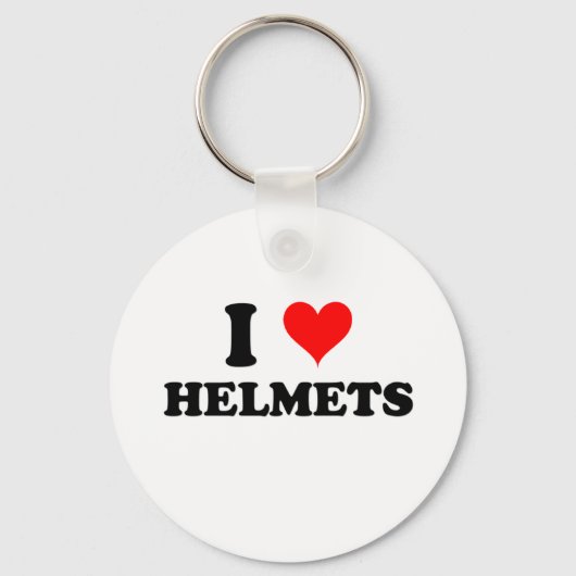 I Love Helmets Sleutelhanger (Voorkant)