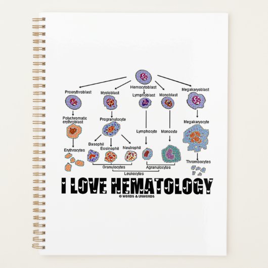 I Love Hematology Blood Cell Lineage Planner (Voorkant)