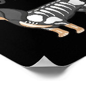 I Love Her Boo Bees Funny Halloween Dachshund Ween Poster (Hoek)