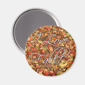 "I Love Herfst" laat Magnet achter Magneet (Voorkant / Achterkant)