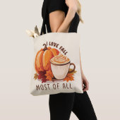 I Love Herfst - Pompoen en Pompoen Spice Latte Draagtas (Dichtbij)