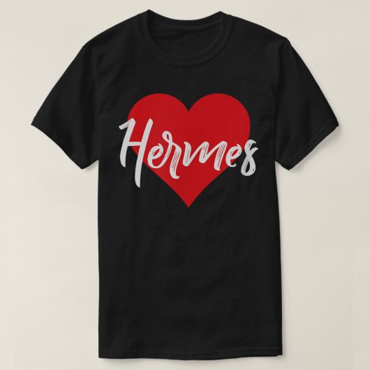 I Love Hermes Premier Nom Tshirt I Heart Nom (Design devant)
