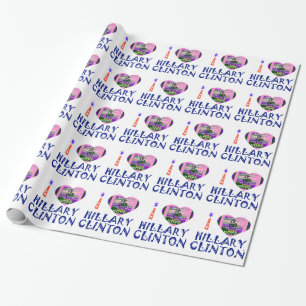 I Love Hillary Clinton for USA President Heart Cadeaupapier