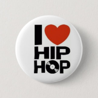I_Love_Hip-hop Ronde Button 5,7 Cm