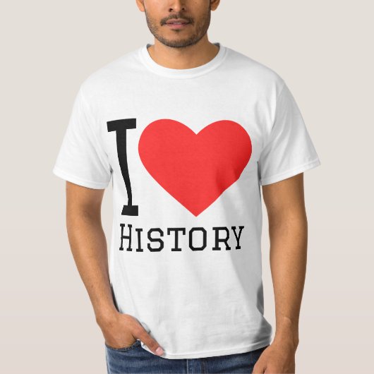 I love history t-shirt (Voorkant)
