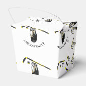 I Love hockey design with stick and helm Bedankdoosjes (Achterkant)