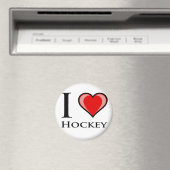 I Love Hockey Magneet (Insitu (Vaatwasser))