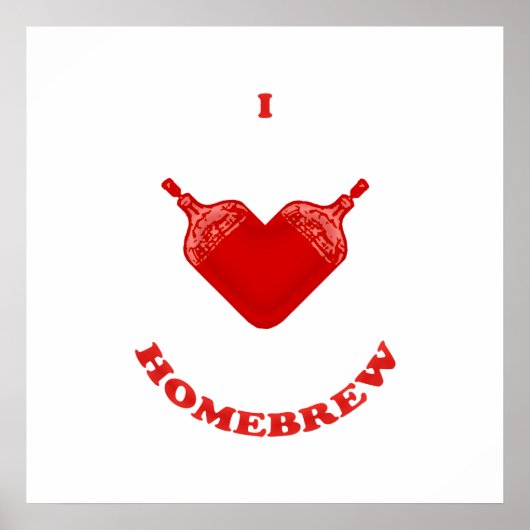 I Love Homebrew Poster (Voorkant)