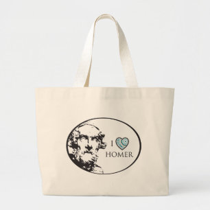 I Love Homer Grote Tote Bag