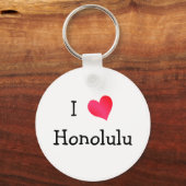 I Love Honolulu Sleutelhanger (Voorkant)