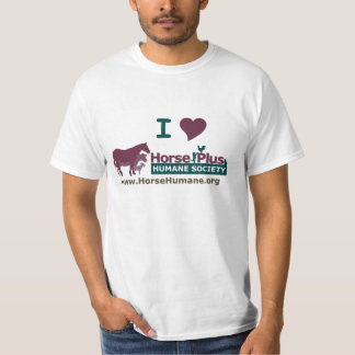 I Love Horse Plus Humane Society - Mannen T-shirt