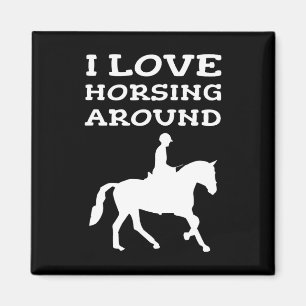 I Love Horseback at Around Horse Lover Owner Horse Magneet