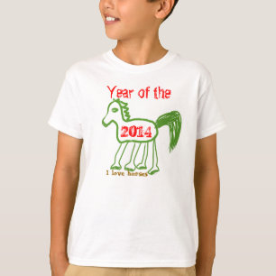I Love Horses 2014 Jaar van het Paard T-shirt