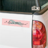 I Love Horses Bumper Sticker (Sur camion)