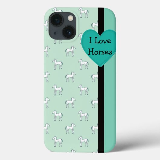 I Love Horses coque ipad (Verso)