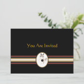 I Love Horses Invitation Kaart (Staand voorkant)