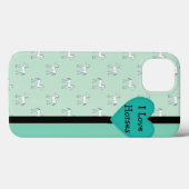 I Love Horses iPad Case (Achterkant (horizontaal))
