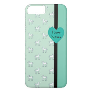 I Love Horses iPhone Case