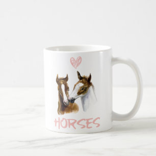 I Love Horses Portrait Koffiemok