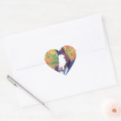I Love Horses Stickers Coeur (Enveloppe)