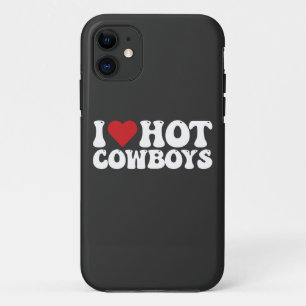 I Love Hot Cowboys iPhone 11 Hoesje
