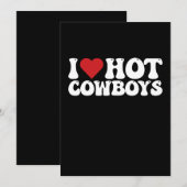 I Love Hot Cowboys Kaart (Voorkant / Achterkant)