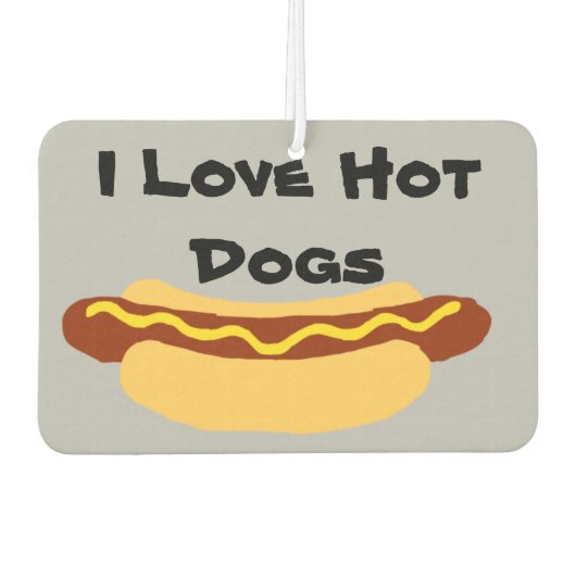 I Love Hot Dogs Luchtverfrisser (Voorkant)