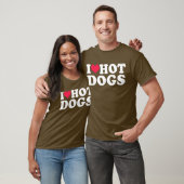 I Love Hot Dogs T-shirt (Unisex)