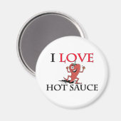 I Love Hot Sauce Magneet (Voorkant / Achterkant)