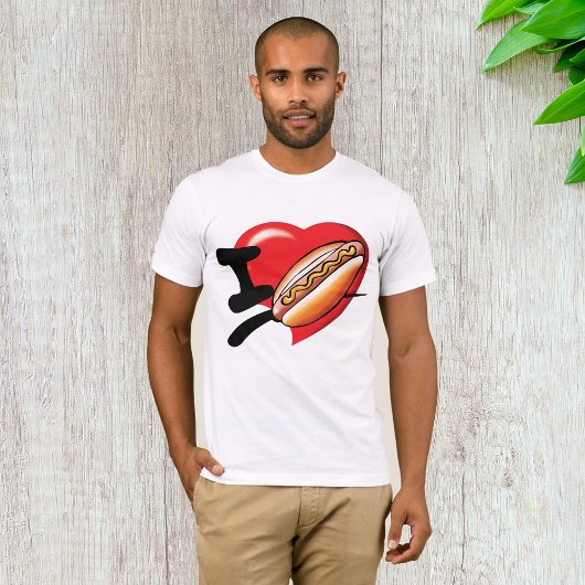 I Love Hotdogs Mens T-Shirt
