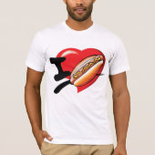 I Love Hotdogs Mens T-Shirt (Devant)